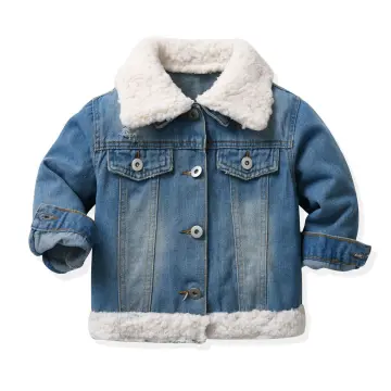 Warm hot sale jean jacket