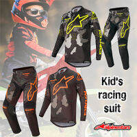 2ชิ้น/เซ็ตเด็ก Motocross Racewear เด็กชุดแข่งเด็ก Motocross Jerseys &amp; กางเกง Combo Set ชุดเกียร์ขี่ Fit สำหรับรถจักรยานยนต์ /Dirt Bike/offroad