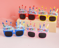แว่น HBD คัพเค้ก เทียน แว่นวันเกิด แว่นกันแดด แว่นตา แว่นปาร์ตี้ แฟนซี ปาร์ตี้ วันเกิด พร็อพวันเกิด แว่นแฟนซี พรอพ Happy Birthday Fancy Party Prop Glasses