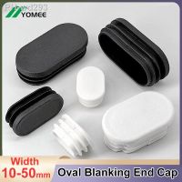 Oval Plastic Blanking End Cap Tube Pipe Inserts Plug Bung Non-slip Table Chair Feet Dust Cover Furniture Accessories