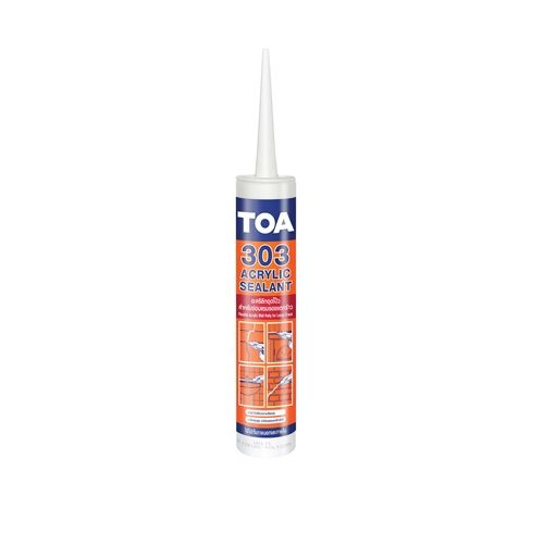 toa-ทีโอเอ-303-อะคริลิก-ซีลแลนท์-แด๊ปสีขาว-อุดรอยแตก-280ml-รหัส27-4206