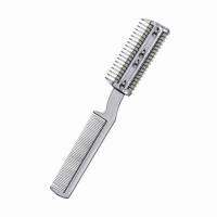 For Pet Dual-End Hair Trimmer Styler Hair Cutting Comb For Dogs Cats With 2 Blades Stainless Steel Manual Hair Razor With Comb Brushes  Combs