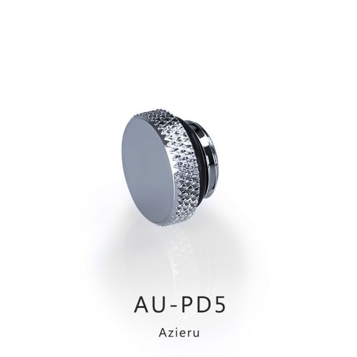 bykski-azieru-au-pd5-g1-4-water-stop-plug-mod-pc-water-cooling-fittings-accessories-black-silver