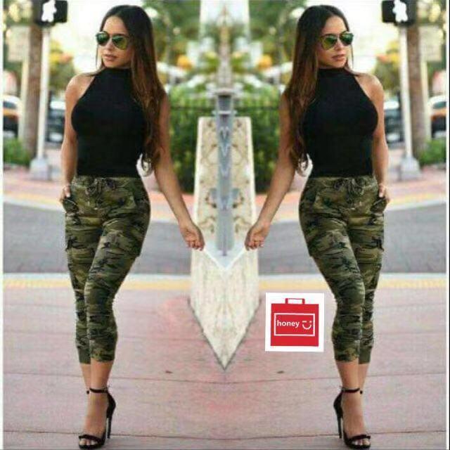 HoneyFashion-Army Jogger Pants For Women | Lazada PH