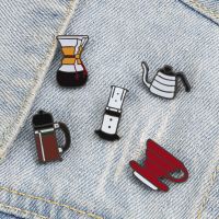 hot【DT】 Filter Cup Enamel Brooches Fashion Lapel Pin Collar Corsage Denim Jeans Shirt Badges Jewelry Gifts