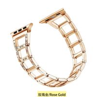 ✟ Suitable for Apple watch metal strap iwatch6/5/4/3/2 ladder diamond hollow metal fashion strap s154