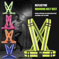 Highlight Reflective Straps Night Running Riding Clothing Vest Adjustable Safety Vest Elastic Band For Adults and Children