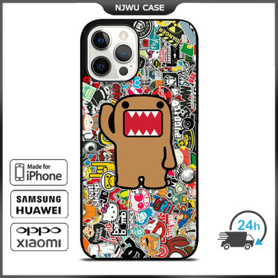 Stickers Domo Jdm Phone Case for iPhone 14 Pro Max / iPhone 13 Pro Max / iPhone 12 Pro Max / XS Max / Samsung Galaxy Note 10 Plus / S22 Ultra / S21 Plus Anti-fall Protective Case Cover