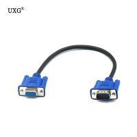 VGA/S VGA HDB 30cm 50cm VGA HD Cable Male To Female Extension Computer Monitor 1080p 3D Cable Adapters