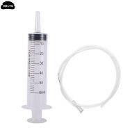 ◐ 1PCS 50/60ML Plastic Feeding Syringe Reusable Pump With 80cm Tube For Epoxy Resin Tools