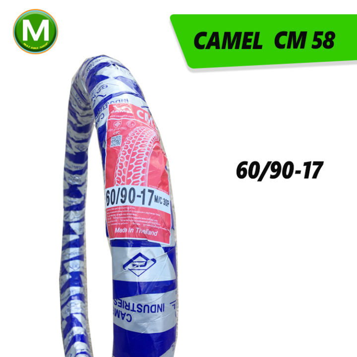 ยางคาเมล-camel-cm58-ยางนอกรถมอเตอร์ไซค์-ลายแม็กซิ่ง-cm58-2-00-17-2-25-17-2-50-17-ยางผลิตใหม่-จัดส่งเร็วทั่วไทย