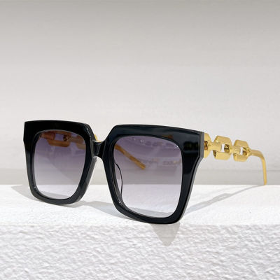 Black Gold Futuristic Rectangle big Acetate Sunglasses For Women Dames nd Designer Summer Fashion For Woman Male Sunglasses