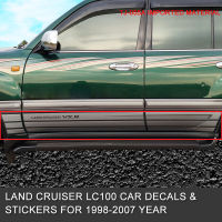 เหมาะสำหรับ01-07 Land Cruiser Lc100สติกเกอร์กระโปรง Toyota Luxun 4700แถบสีสติกเกอร์ติดรถยนต์