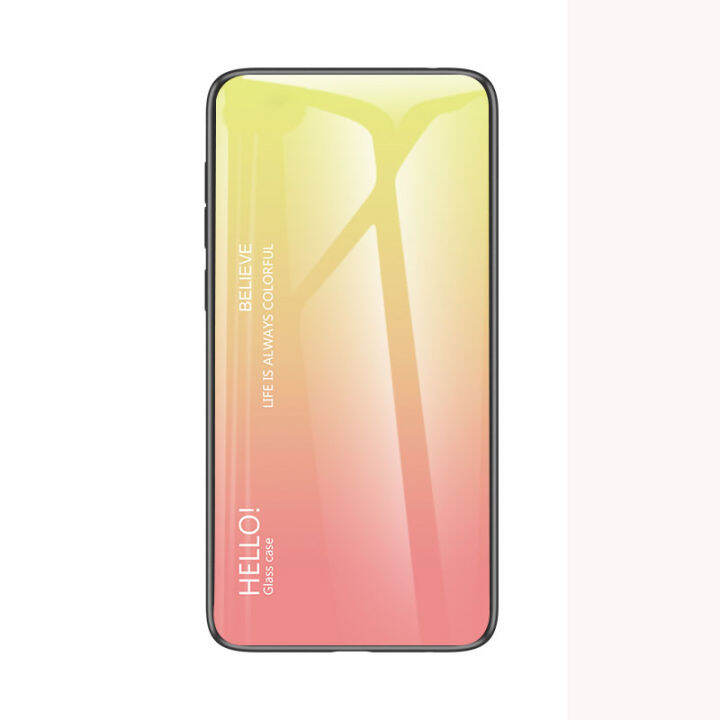 เคส-vivo-s12-pro-เคส-vivo-s12pro-กระจกเทมเปอร์สีเคสแข็งไล่ระดับสีเคสฝาหลังโทรศัพท์กันกระแทก