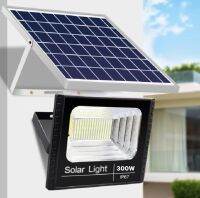 J&amp;D Solar Light 300W โคมไฟพลังงานโซล่าเซล มีสินค้า แสงสีขาว Solar Cell ไฟโซล่าเชลล์ โคมไฟสปอร์ตไลท์ พร้อมรีโมท รับประกัน3ปี ส่งจากประเทศไทย