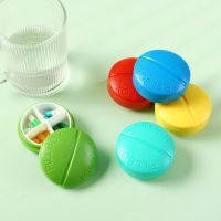 Portable Pill Box Mini Pill Box Pill Health Box Medicine Storage Box 4-cell Cover Convenient Pill Box Medicine  First Aid Storage