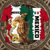 2023 In stock Mexican Shirt, Snake Eagle Shirt, Mexican Flag 3D T-Shirt All Over Print，Contact the seller to personalize the name and logo