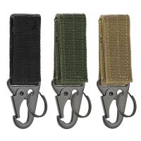 2pcs Tactical Hanging Buckle Molle Webbing Keychain for Outdoor Climbing Camping Accessory