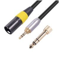 3.5mm (1/8 Inch) Stereo Male to XLR Male Interconnect Audio Microphone Cable 3.5mm Stereo Jack Plug Audio Cable 0.3M