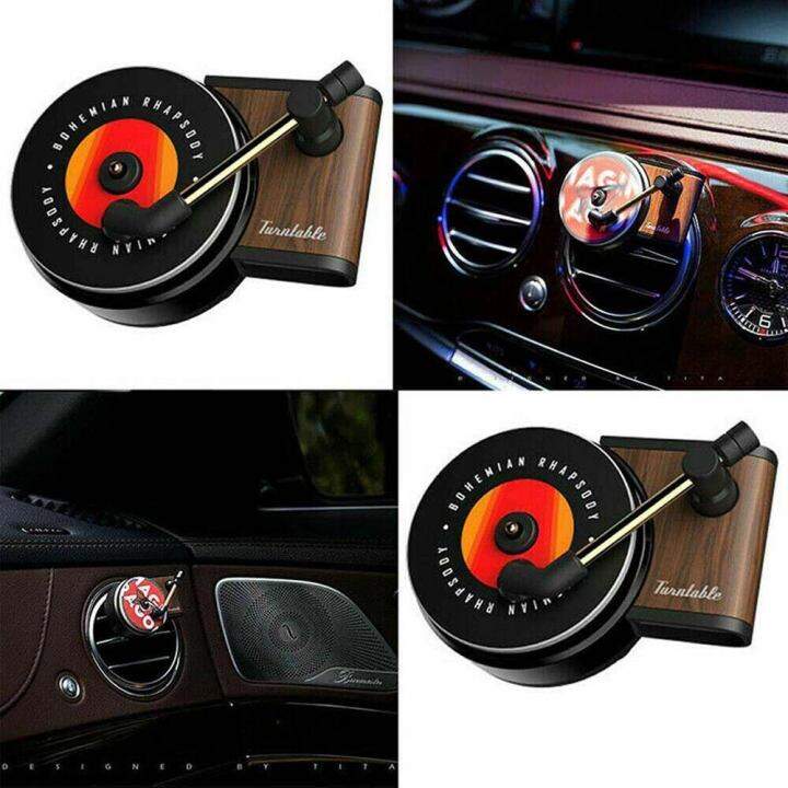 Record Player Car Auto Perfume Clip Air Freshener Phonograph Turntable ...