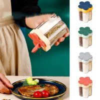 hotx【DT】 5 IN 1 Jars for spices and Pepper Shaker Seasoning Jar organizer Plastic Barbecue Condiment