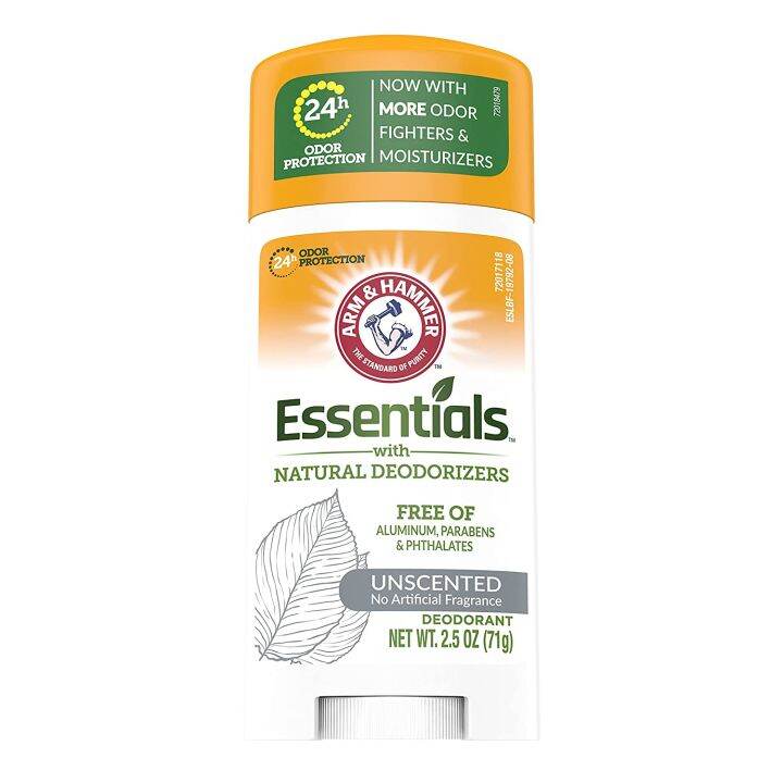 ARM & HAMMER Essentials Solid Deodorant Unscented 2.5 Oz. (71g) | Lazada PH