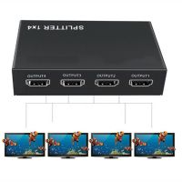 1 In 4 Out Full HD 4-Port Hub Repeater Amplifier HDMI-compatible Splitter v1.4 3d 4k 1080p For HD DVD For PS3 Xbox