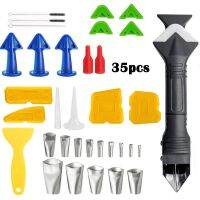 15/30/35 pcs set New 3 in 1 Silicone Sealant Remover Tool Kit Set Scraper Caulking Mould Removal Useful Tool For Home