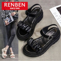 RENBEN New Fairy Academy Style Dress Beach Shoes Women Ing Trend Korean Version Of Muffin Platform Sandals