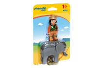 Playmobil 9381 1.2.3 Zookeeper with Elephant เพลย์โมบิล 123 พนักงานสวนสัตว์กับช้าง