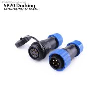 ❈❈ SP20 IP68 Butt TYPE waterproof connector 1/2/3/4/5/6/7/9/10/12/14 Pin Aviation Plug socket Industrial cable Electric connectors