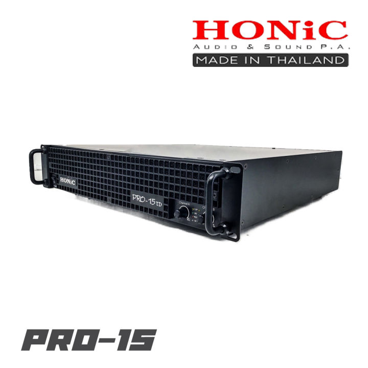 honic-pro-15-เพาเวอร์แอมป์-2-ch-class-tb-กำลังขับ-1-500-2-ที่-8-โอห์ม-มีพัดลมระบายความร้อนภายใน-4-ตัว-สินค้าใหม่แกะกล่อง-รับประกันสินค้า-1-ปี