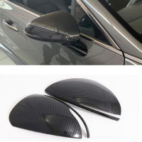 For Hyundai Sonata DN8 2020  ABS Chromed Carbon Fiber Side Door Rearview Mirror Cover Trims Car Accessories Styling