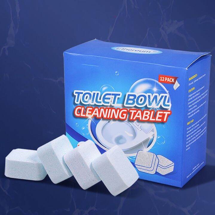 【2023】 12pc toilet cleaner Automatic Toilet Bowl Stain Remover Tab