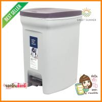 ถังขยะเหยียบเหลี่ยม JCP 18L สีขาวฝาเทาSQUARE DUSTBIN PEDAL JCP 18L WHITE/GREY **ใครยังไม่ลอง ถือว่าพลาดมาก**