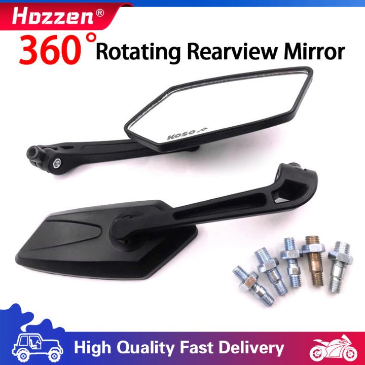hozzen-กระจกมองหลังรถยนต์ไฟฟ้าแบบพับได้-กระจกมองหลังรถยนต์ไฟฟ้าหมุนได้360-1คู่