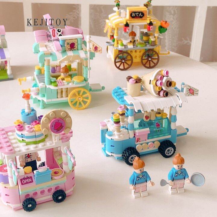 พร้อมส่ง-บล็อกตัวต่อ-รูปตึกถนน-ขนาดเล็ก-ของเล่นเสริมการศึกษา-สําหรับเด็ก