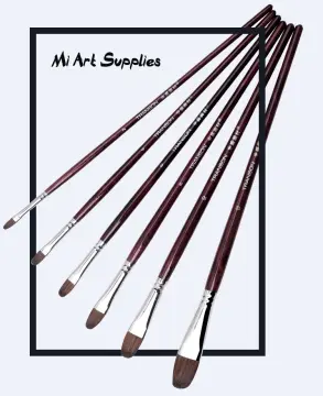 10PCS Nylon Paint Brush Professional Watercolor Acrylic Oil Painting Wooden  Handle Painting Brushes Art Supplies Stationery