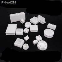 10Pcs Round Pipe Tube White Plastic Furniture Leg Plug blanking end Caps Insert Plugs Bung dust cover Feet Protector