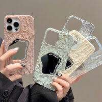 CrashStar เคสโทรศัพท์แฟชั่นกันกระแทกสีสันร็อคพร้อมกระจกที่ไม่สม่ำเสมอสำหรับ iPhone 14 Pro Max Plus 13 12 11 Pro Max เคสโทรศัพท์เมคอัพสุดหรูลดราคาพิเศษ