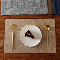 【CC】✒₪  Thickened Leather Placemat Hotel Table