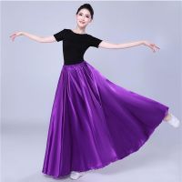 hot【DT】 Skirt Performance Belly Dancing Costumes for Big Silk Gypsy Spanish Flamenco