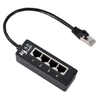 4 in 1 RJ45 LAN Connector Ethernet Network Splitter Cable 1 Male to 4 LAN Port for Networking Extension Accessories