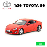 โมเดลรถ โตโยต้า 86 Toyota 86 อัตราส่วน 1:36 รถเหล็ก