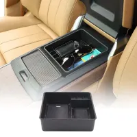 Center Console Armrest Storage Box Organizer Tray ABS Armrest Storage Box No Refrigerator Version for Land Rover Range Rover Sport/Vogue 2023