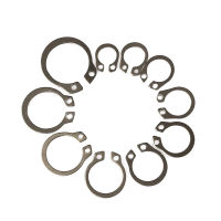 แหวนล็อคเพลา แหวนล็อคนอก M8 M9 M10 M11 M12 M13 M14 M15 M16 M18 แหวนล็อค Stainless Steel 304 Jump Ring Circlip External Clip Split Washers