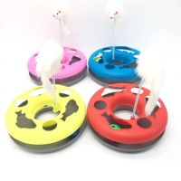 Pet Toy Ball Plate Interactive Amusement Board Mouse Spring Pet Interactive Toy Cat Supplies Cat Toys