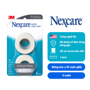 Băng cuộn y tế Nexcare 3M 25.4x9.14mm - Vỉ 2 cuộn mềm mại, xé dễ dàng