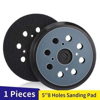 5 Inch 8 Holes Replacement Sanding Pads 5" Universal Hook and Loop Sander Pad Orbital Backing Plates for Ryobi 030157001018