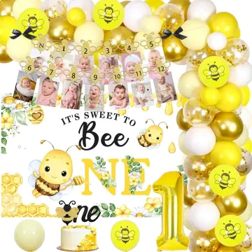 Sweet As Can Bee Baby Shower Party Decorations, Bee Gender Reveal Party  Supplies, Bee Balloon Garland Kit Honey Bee Baby Shower Birthday Party